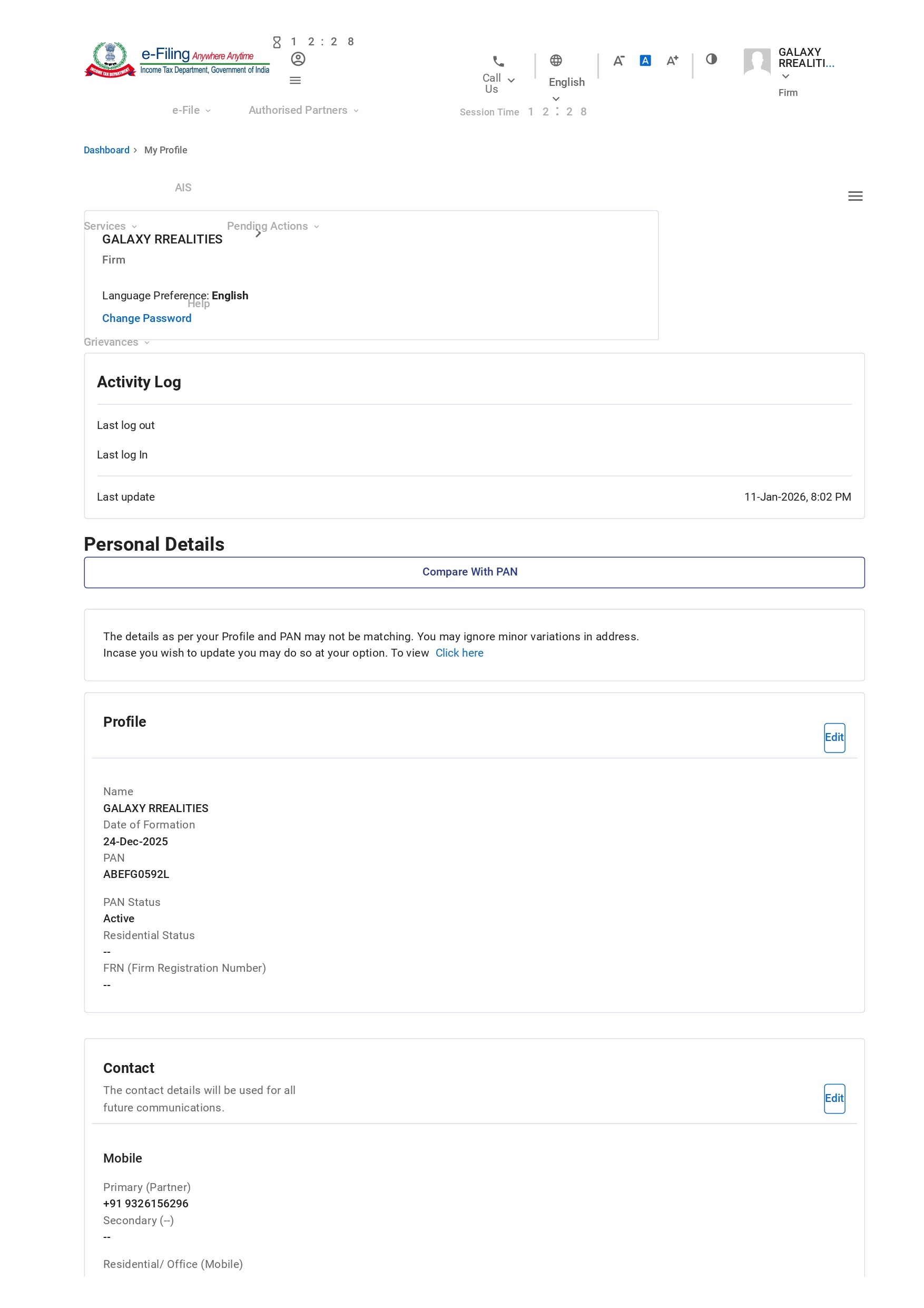 PAN Card Details